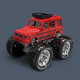 仿真惯性越野攀爬大脚吉普车汽车模型儿童玩具生日礼物