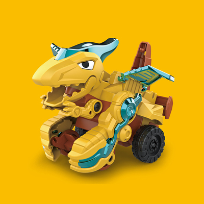 惯性碰撞恐龙变形车翼龙撞击变身儿童玩具六一儿童节生日礼物