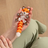 创意仿真3D打印小动物狐狸浣熊老鼠关节可动儿童玩具摆件小礼物