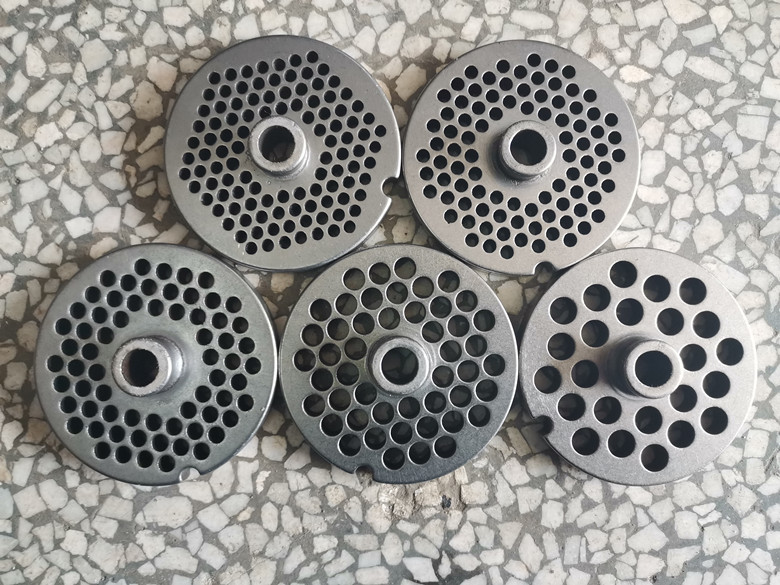 22型不锈钢花板绞肉切肉绞切机绞肉机 切肉机通用 孔板 圆刀 配件
