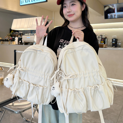 高颜值时尚小众设计感双肩包