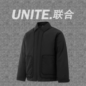 加厚保暖鸭绒男式 翻领宽松秋冬季 运动服 短羽绒服男士 李宁CF溯短款