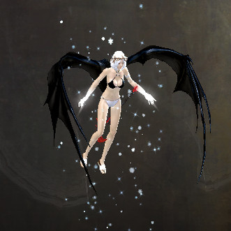 激战2鳞片龙翼背包滑翔翼套装商城道具黑狮宝石含wegame