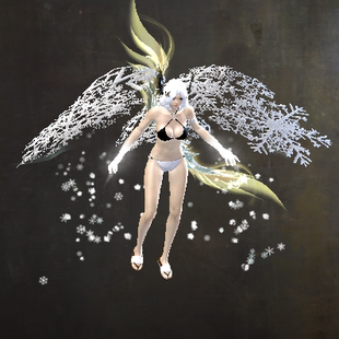 激战2雪花滑翔翼商城道具黑狮宝石含wegame