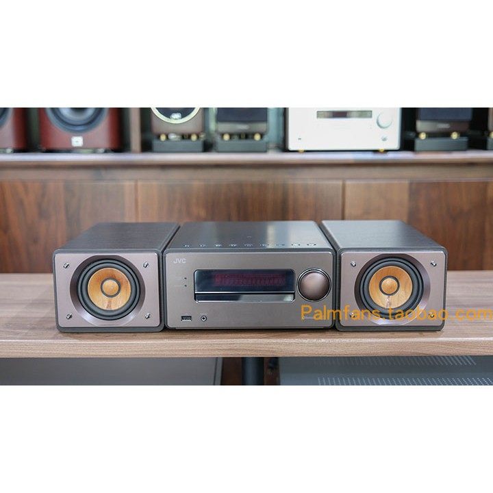 日本jvc ex-s55一体式木质 cd/usb/收音机/蓝牙音响组合音响