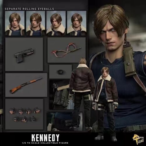 现货 MTTOYS 1/6 生化危机4 里昂 包胶素体 12寸可动人偶