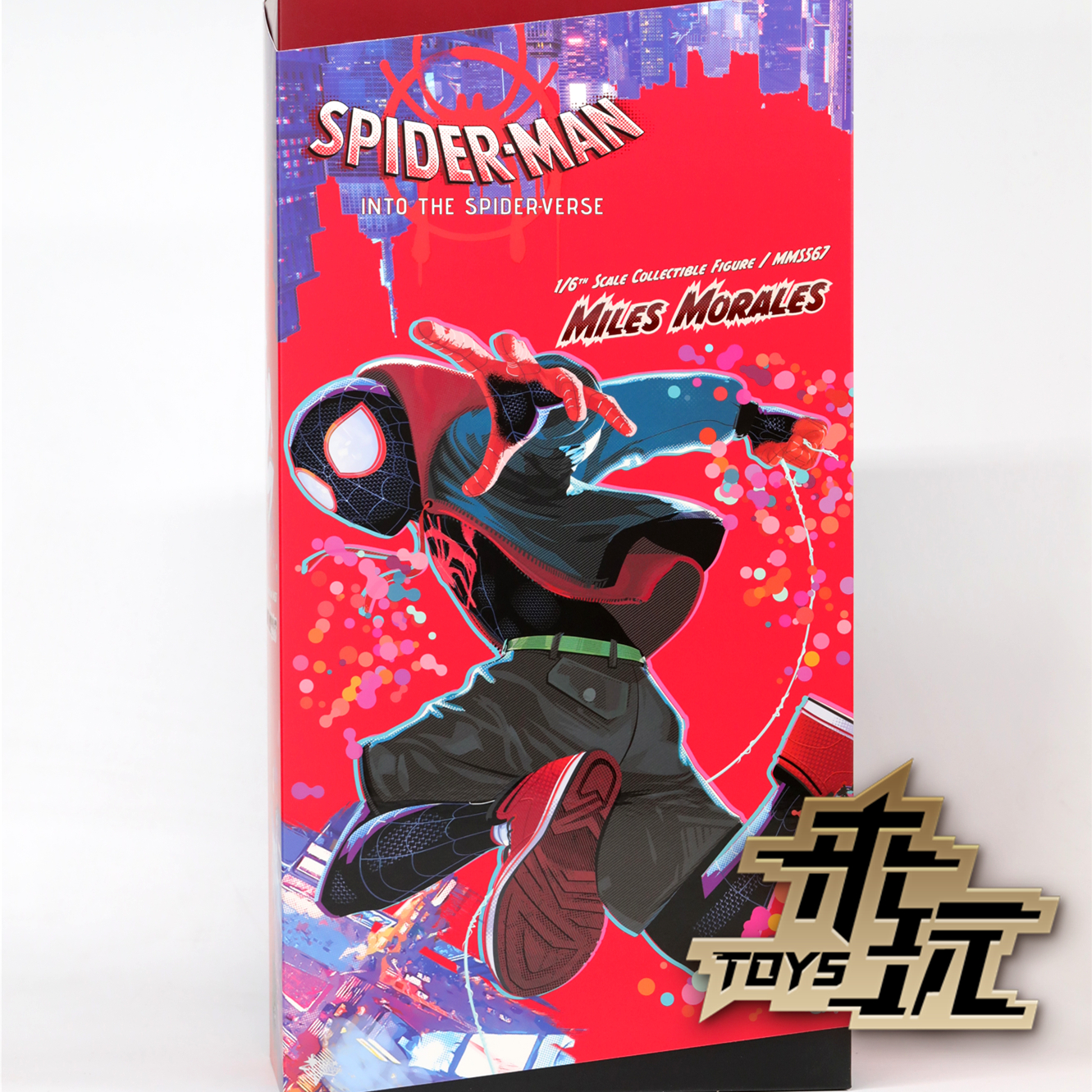 现货 HotToys HT MMS567 蜘蛛侠纵横宇宙平行宇宙 小黑迈尔斯模型