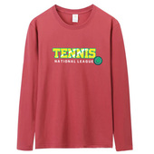 薄款 网球服纯棉球衣T恤男女周边运动比赛训练春秋保暖圆领 长袖