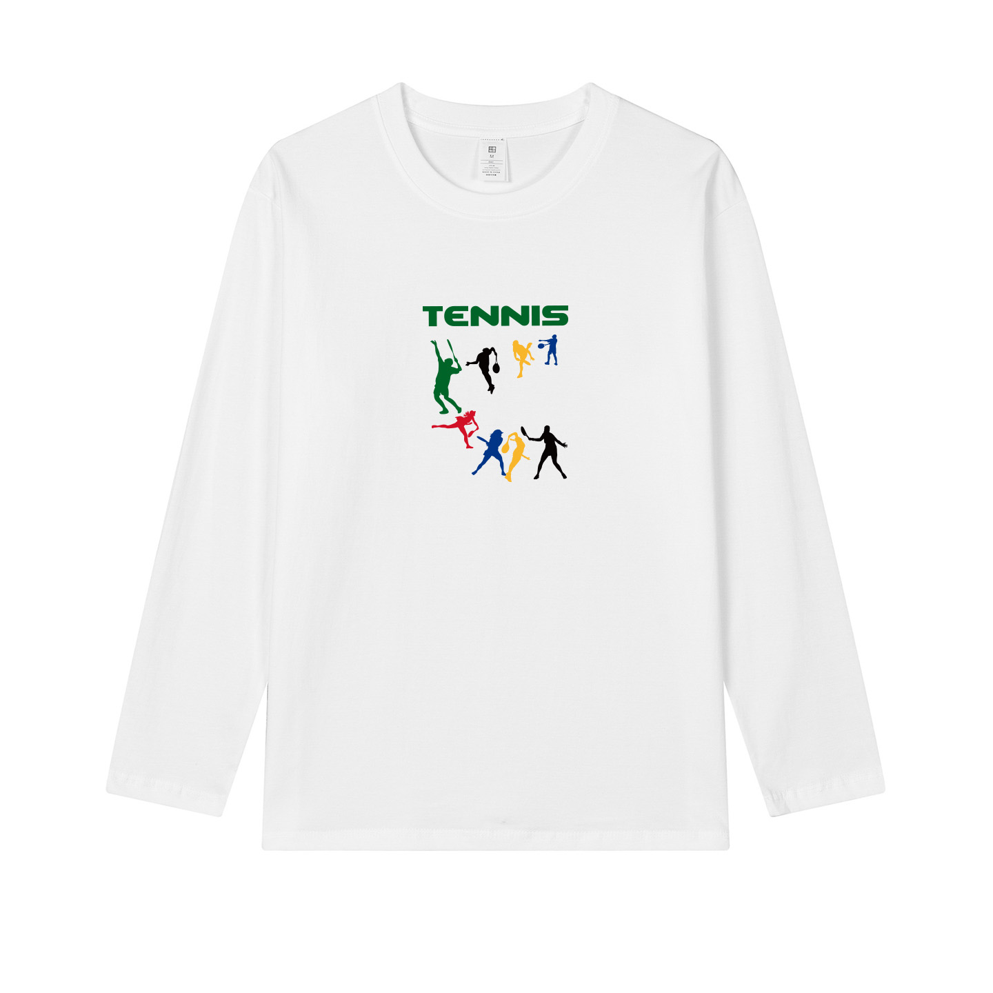 长袖网球服纯棉球衣T恤男女周边运动训练春秋冬保暖队服上衣户外