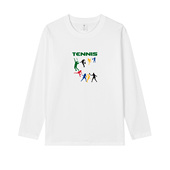 长袖 网球服纯棉球衣T恤男女周边运动训练春秋冬保暖队服上衣户外