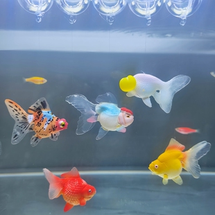 仿真可悬浮漂浮金鱼好运锦鲤模型风水鱼缸水族箱造景装饰摆件假鱼