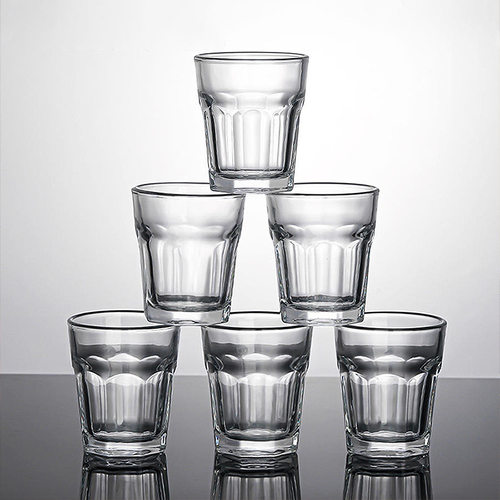 家用中式6只装一两小酒杯套装加厚高档玻璃白酒杯创意一口杯45mL