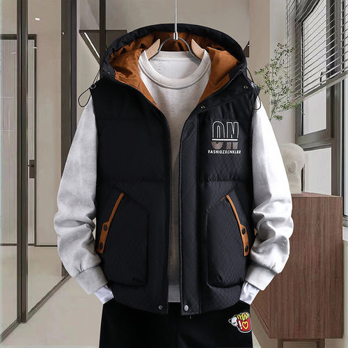 2025新款冬季马甲青少年加厚棉服背心初中高中学生大童坎肩外套