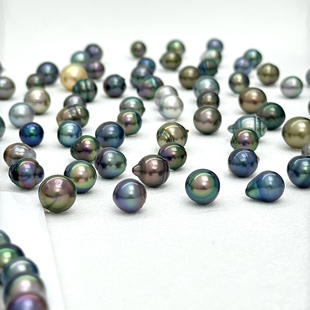 大溪地黑珠 直播商品专拍 裸珠来图定制 天然海水珍珠 柿柿顺珠宝