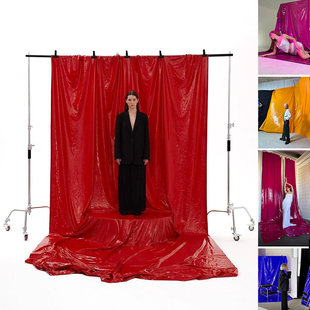 油漆感背景布创意广告摄影潮流拍照道具模特店铺节日置景网红打卡