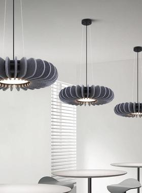 北欧毛毡创意展厅茶餐厅办公室极简咖啡书房餐厅圆形吊灯birdcage