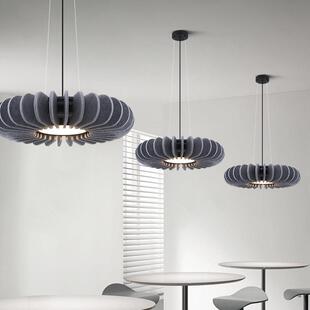 北欧毛毡创意展厅茶餐厅办公室极简咖啡书房餐厅圆形吊灯birdcage