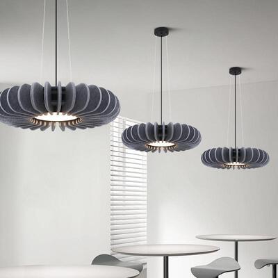 北欧毛毡创意展厅茶餐厅办公室极简咖啡书房餐厅圆形吊灯birdcage