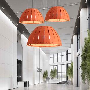 北欧毛毡创意展厅茶餐厅办公室极简咖啡书房餐厅圆形吊灯birdcage