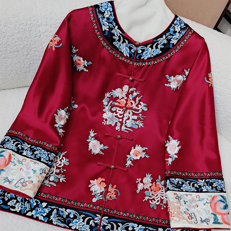新中式上衣唐装汉服重工刺绣外套