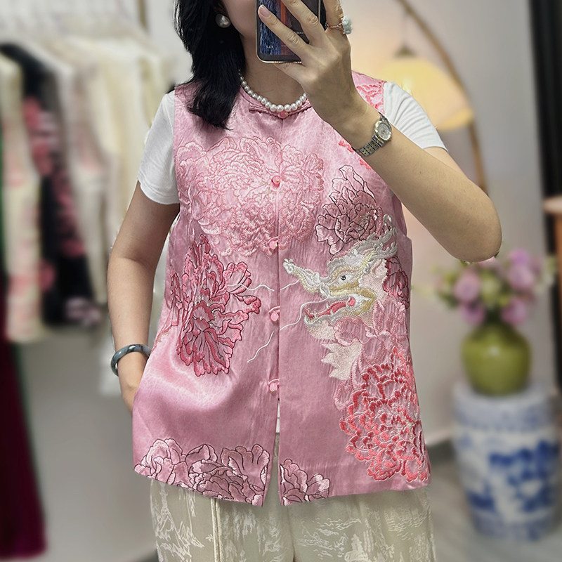 新中式唐装复古国风刺绣女装上衣