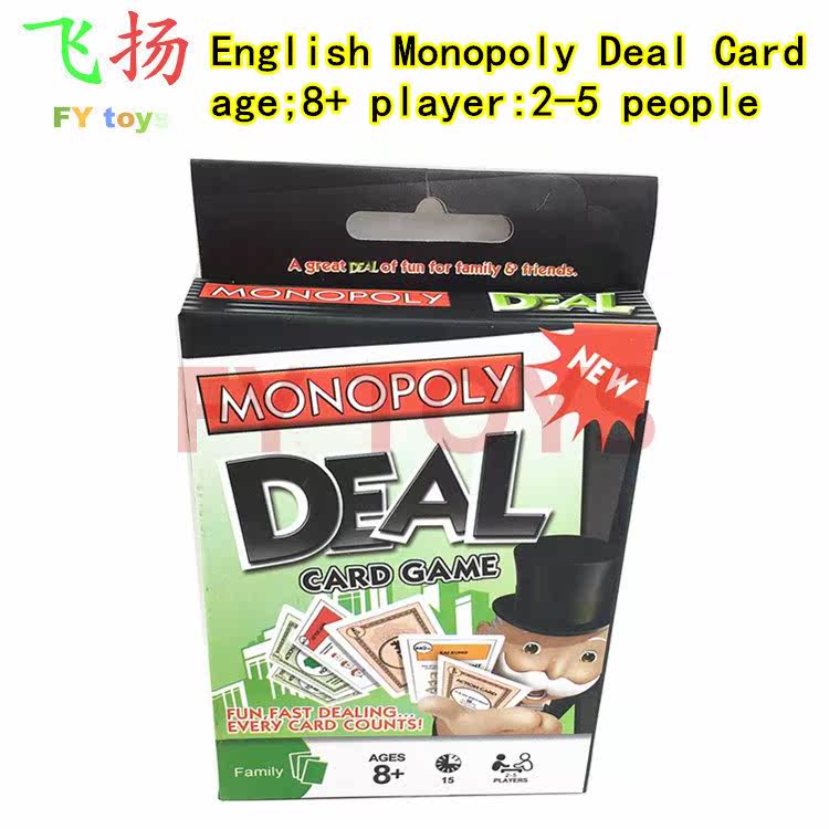 Leisure Chess english ENGLISH DEAL CARD GAME Monopoly Card pokerin the Play mode/Anime/Periphery/cos/Board games , Chess/Board games , Poker  category - from Buy2taobao.com to provide professional Taobao agent buy service