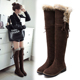 2025冬季 43棉鞋 新款 雪地靴女加厚加绒长筒过膝长靴高筒棉靴40大码