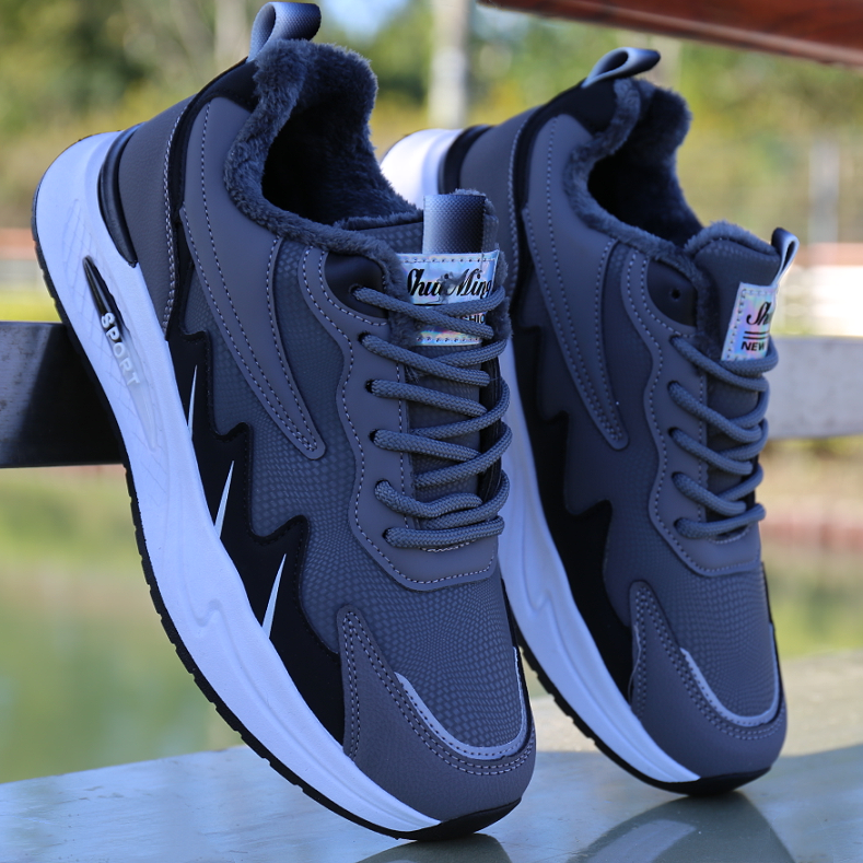 棉鞋男冬季加绒保暖运动鞋青少年