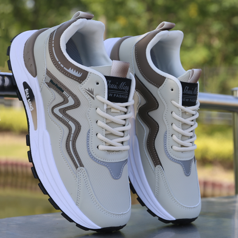 男鞋子秋季皮面防水休闲百搭软底