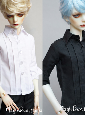6分4分3分大叔BJD.SD娃娃衣服白色长袖衬衫上衣 1/3 1/4 1/6