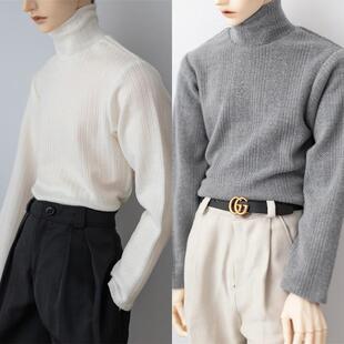 三四分bjd娃娃衣服 3分4分普叔id75壮叔 高领打底衫螺纹内搭毛衣