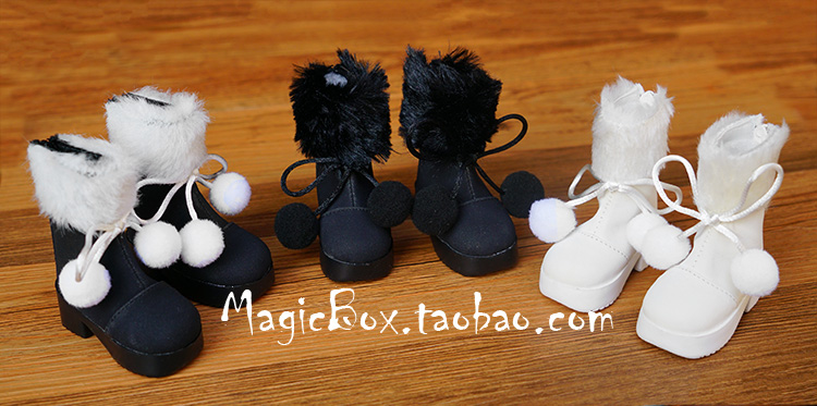 毛绒BJDSD娃娃短鞋靴