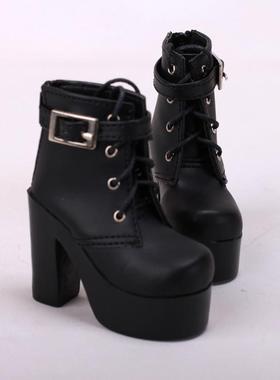 BJD娃娃1/3分1/4女.SD.DD SD10/13女 娃用鞋靴 简约高跟鞋黑色