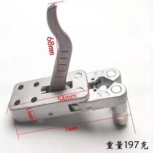 不锈钢撒放器散放器全金属自动回归位回弹纯钢两轴联动夹弹器