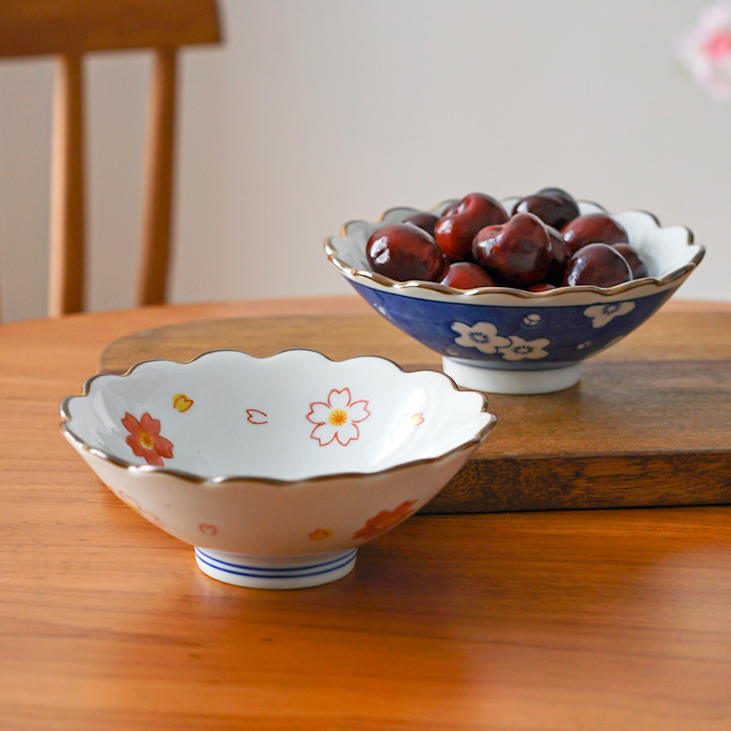 梨花小食碗复古甜品浅口碗
