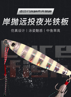 远投万亚假饵中国铁板夜光