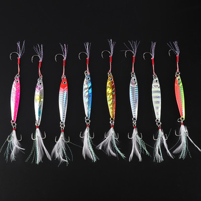 万亚仿日本岸抛远投铁板假饵亮片路亚金属饵铅渔具鱼饵60g80g100g