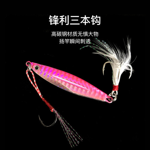 万亚岸抛小铁板假饵亮片路亚亮片金属饵铁板铅鱼饵14g带导水槽IMA - 封面