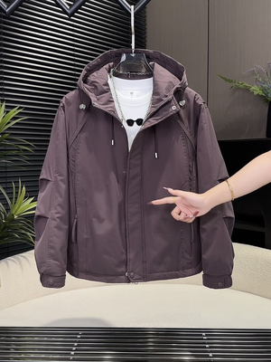 棉衣男款爆款2025新款工装风加棉夹克连帽冲锋衣防风保暖加厚外套