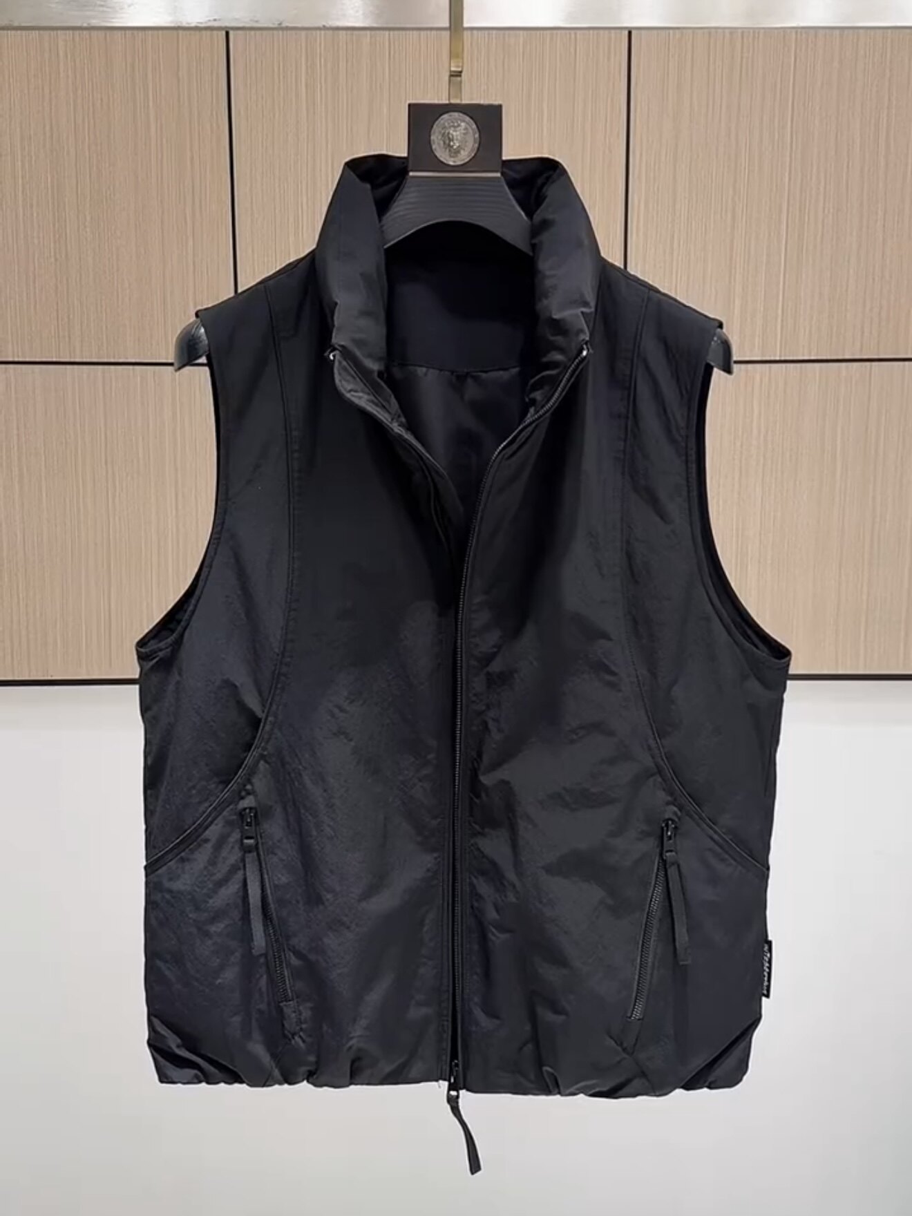 工装羽绒马甲男款秋冬季宽松潮牌保暖外套男士羽绒背心痞帅气外穿图片