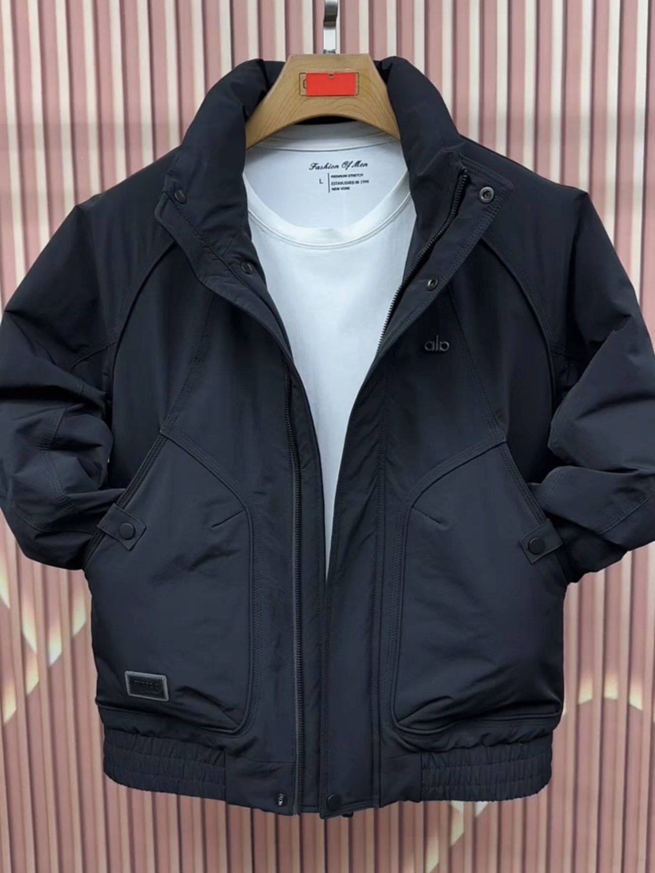 短款立领羽绒服轻薄款男士夹克外套韩版修身百搭白鸭绒老钱风外套,男装,羽绒服,淘宝优惠券,粉丝福利购,淘宝优惠卷