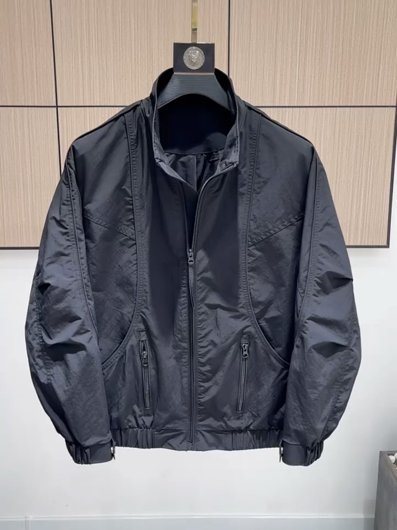 春季立领休闲青年夹克时尚简约短款商务外套男通勤百搭痞帅男上衣