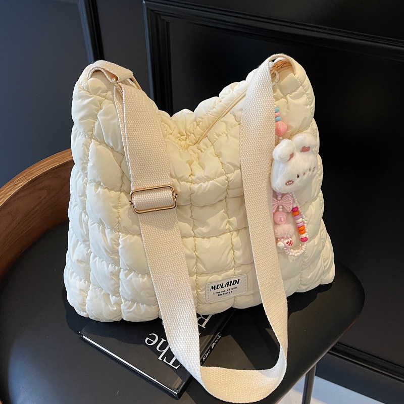 2025新款泡泡褶皱云朵单肩斜挎包