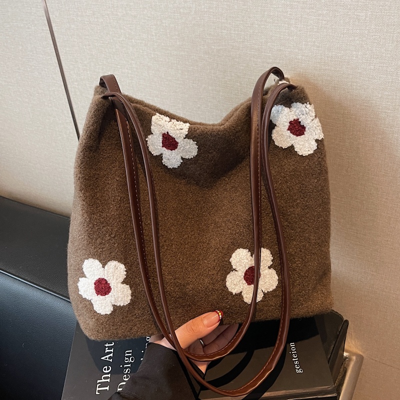 高级感毛毛包百搭通勤单肩腋下包