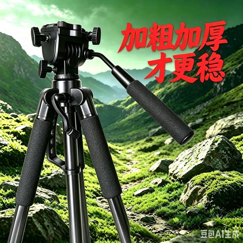 激光炮三脚架通用直播摄影单反架