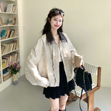 有货新款春款木耳边短外套5899P175控288，女装短外套，2C182