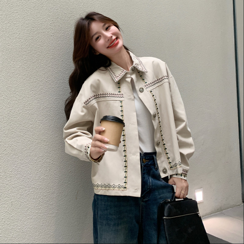 数据好刺绣短外套秋款3222P145控218,女装短外套,2C182