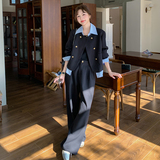 有买家秀拼接假两件套装T307P175控258，女装套装/套裙，2C182