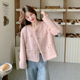 原版品质粉色小香风外套春款9001P165控268，女装短外套，2C182