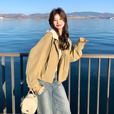 大货新款春款假两件休闲短外套5252P165控268，女装短外套，2C182